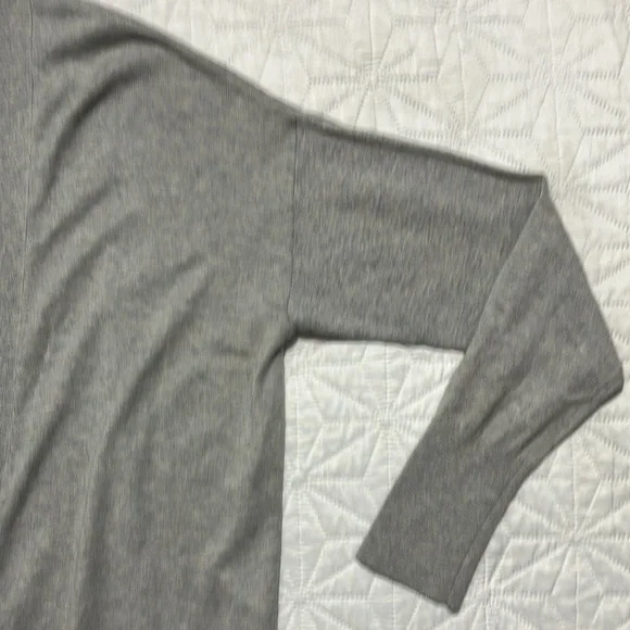 Massimo Dutti silk and cotton longline cardigan grey size XS New - Picture 4 of 8